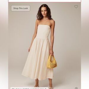 NWT J Crew Strapless mixy dress M